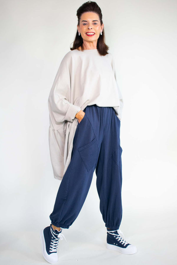 Joannah Cocoon Trousers in Navy