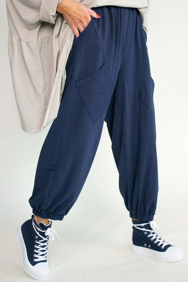 Joannah Cocoon Trousers in Navy