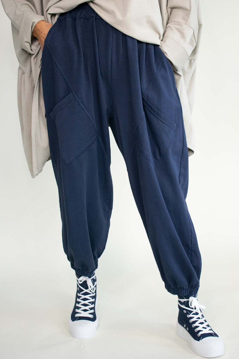 Joannah Cocoon Trousers in Navy