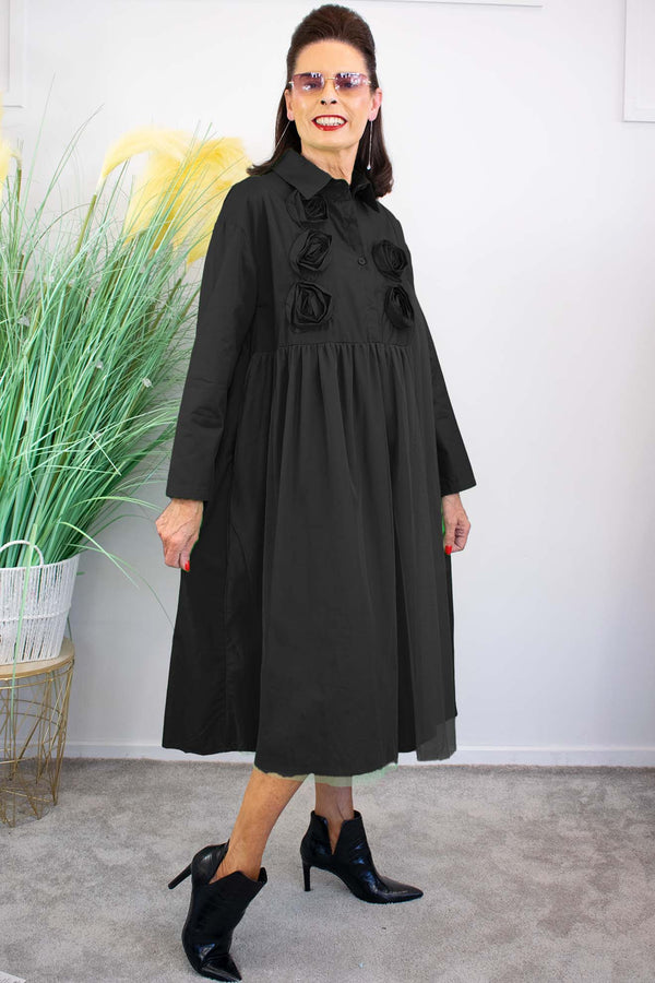 Penelope Dress in Classic Black