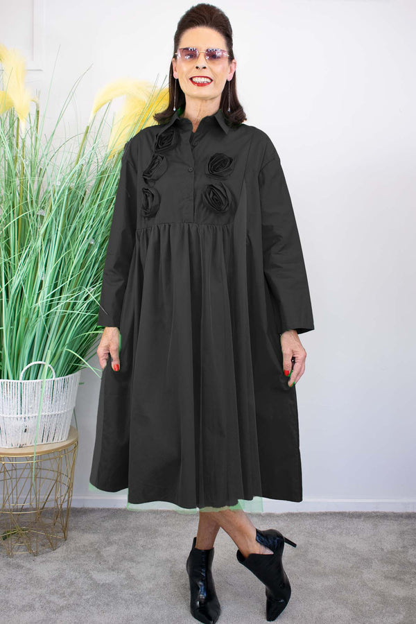 Penelope Dress in Classic Black