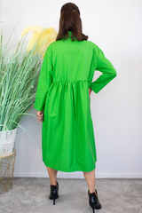 Penelope Dress in Jade Green