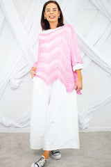 Palermo Crochet Knit in Baby Pink
