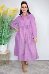 Rosetta Dress in Lilac