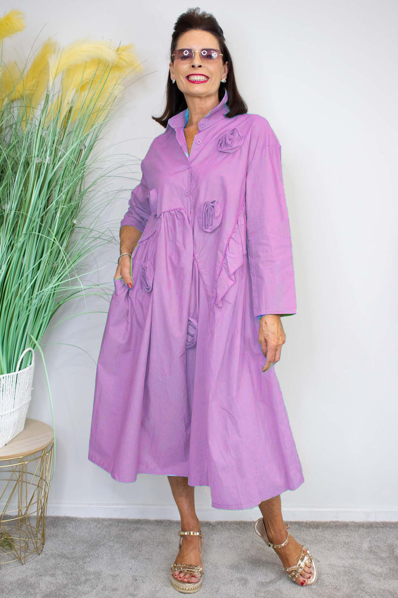 Rosetta Dress in Lilac