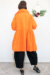 Saskia Mac Coat in Orange Sorbet