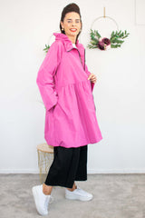 Saskia Mac Coat in Hot Pink