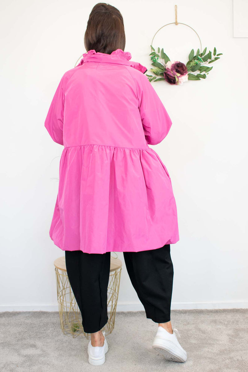 Saskia Mac Coat in Hot Pink