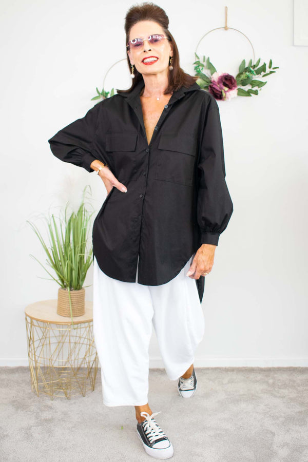 Two Pocket Shirt in Black