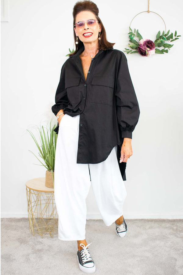 Two Pocket Shirt in Black