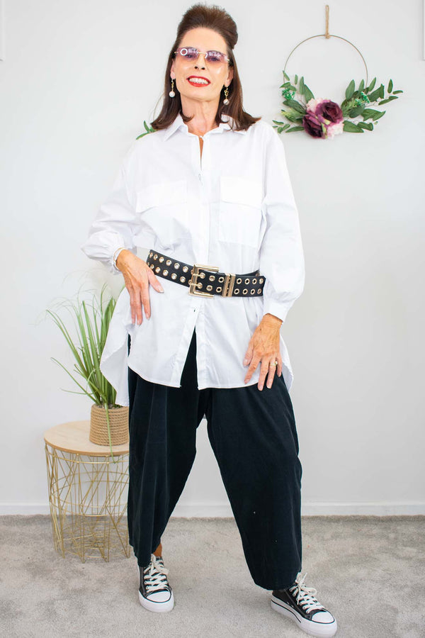 Two Pocket Shirt in White