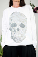 Tasha Skeleton Diamante Knit in Cream