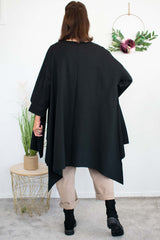 Luxury Sorrento Layered Top in Black