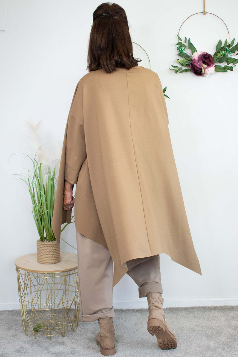 Luxury Sorrento Layered Top in Camel