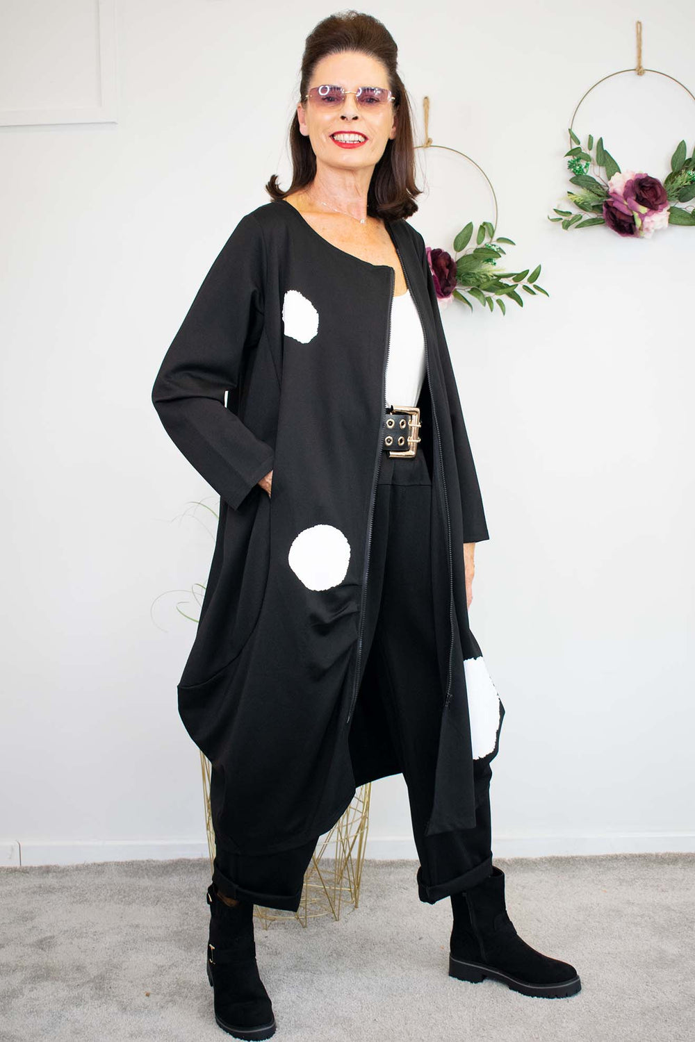 pisa Jacket in Classic Black spring summer weight