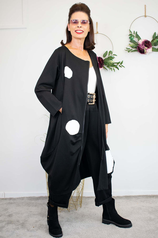 Spotty Dotty Jacket in Classic Black