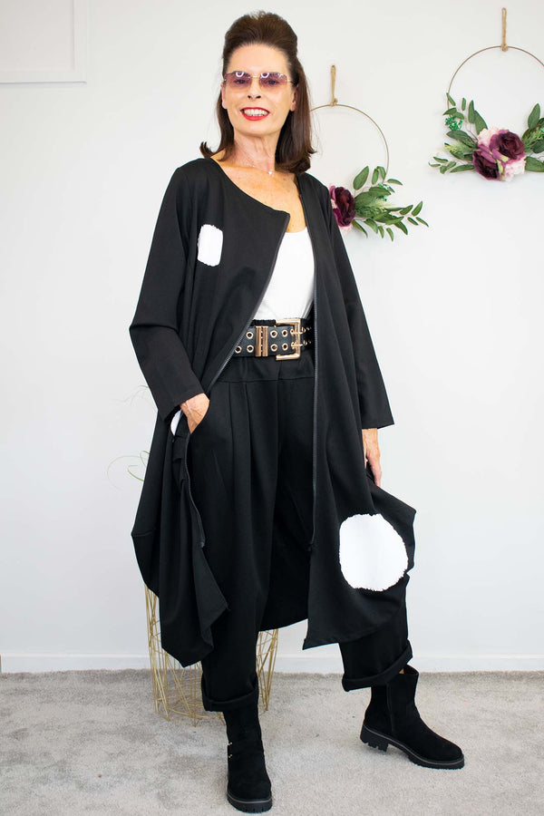 pisa Jacket in Classic Black spring summer weight