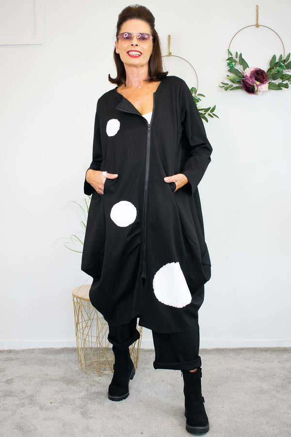 Spotty Dotty Jacket in Classic Black