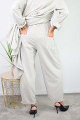 Esme Cocoon Trouser in Stone