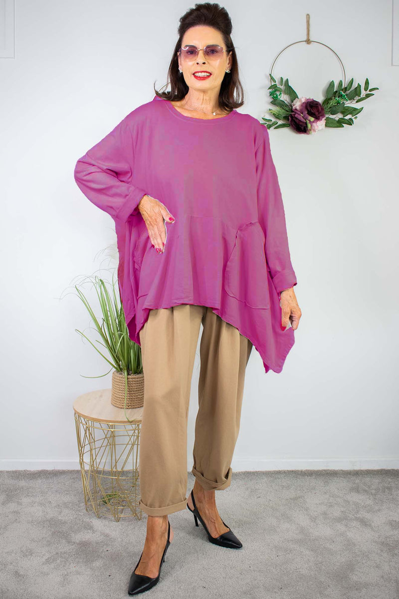 Hazel Swing Top in Berry