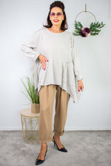 Hazel Swing Top in Stone