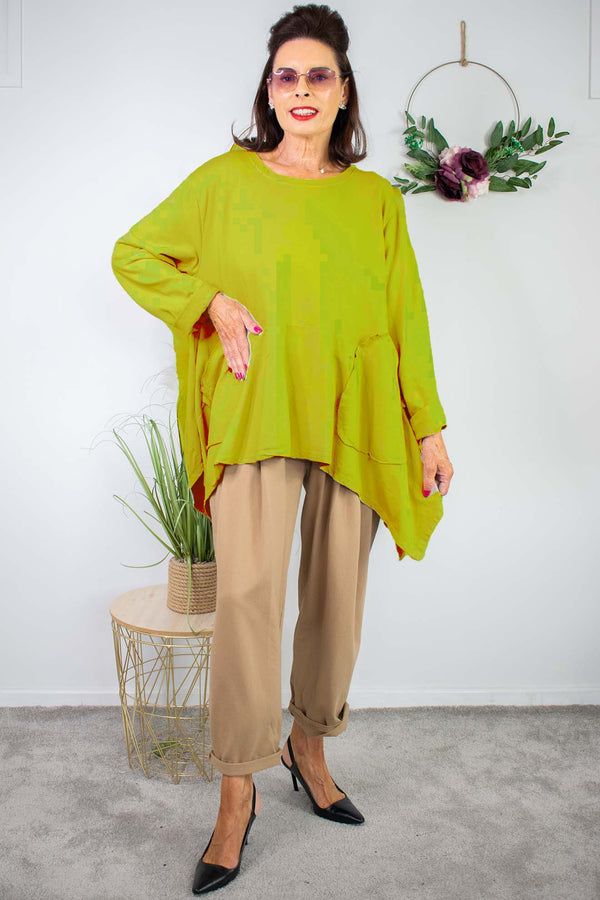 Hazel Swing Top In Pistachio