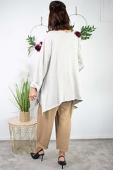 Hazel Swing Top in Stone