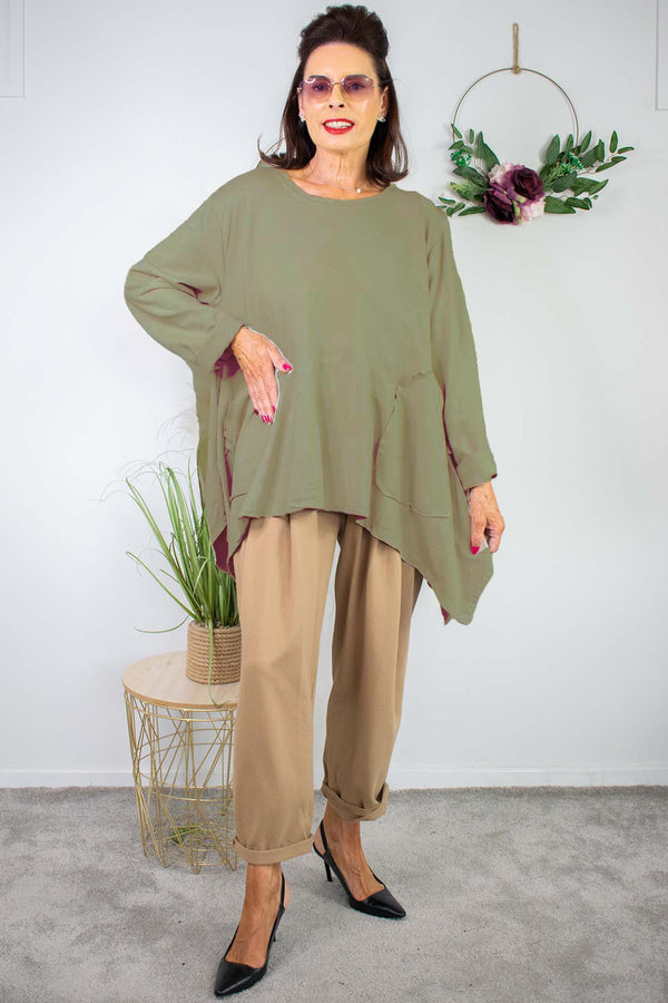 Hazel Swing Top in Sage