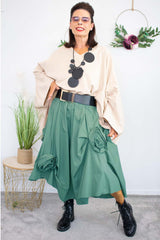 Rosalina A-Line Skirt in Teal