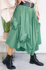 Rosalina A-Line Skirt in Teal