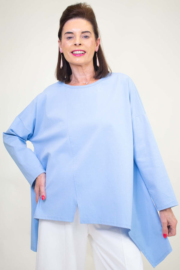 The Carousel Collection - Lara A Line Top in Baby Blue
