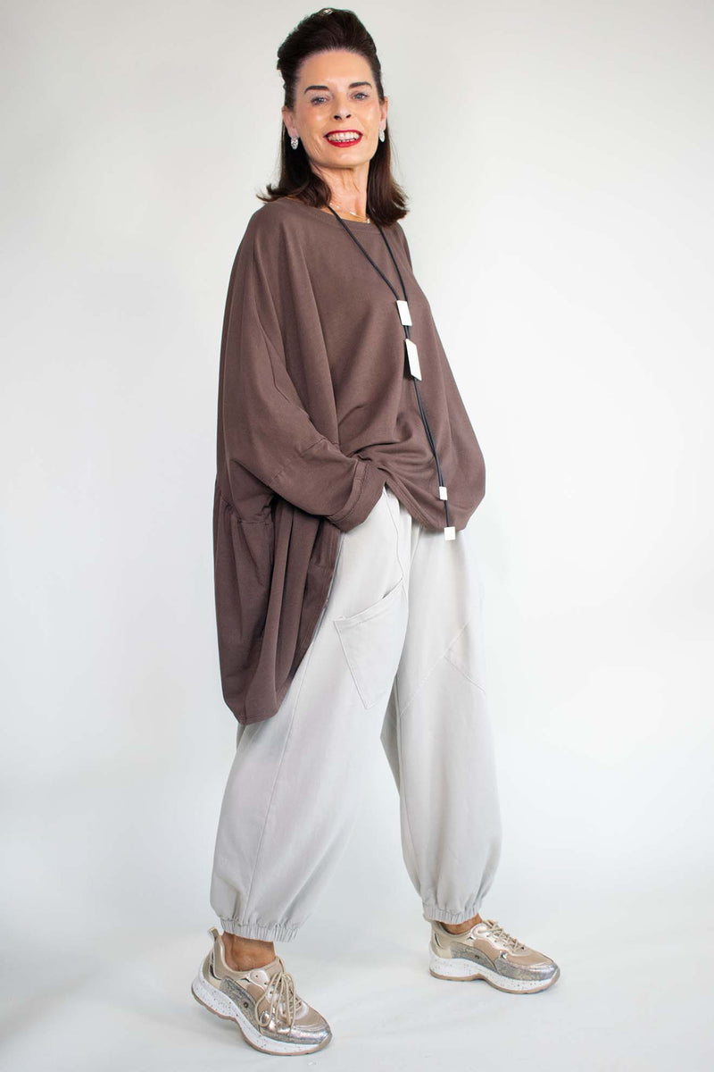 Joannah Batwing Top in Chocolate