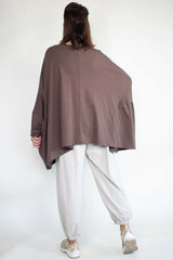 Joannah Batwing Top in Chocolate