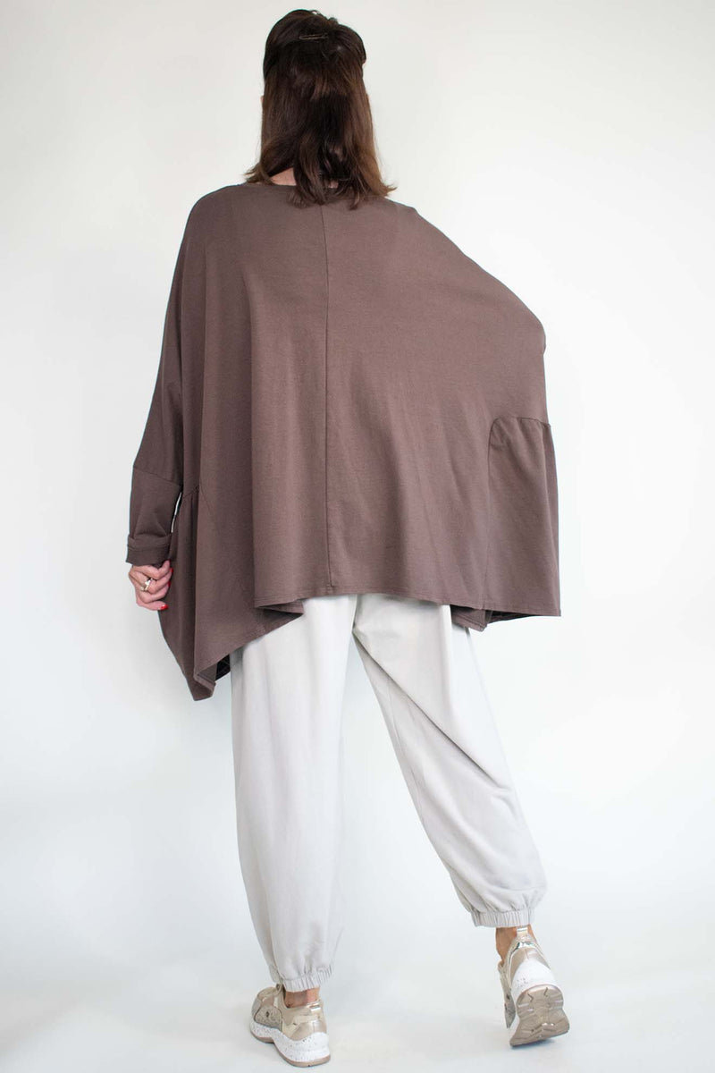 Joannah Batwing Top in Chocolate