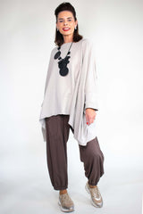Joannah Batwing Top in Stone