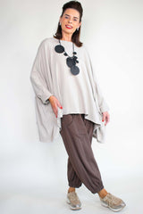 Joannah Batwing Top in Stone