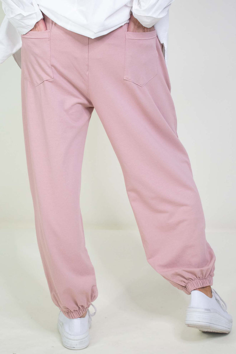 Colette Cuffed Cocoon Trouser in Blush