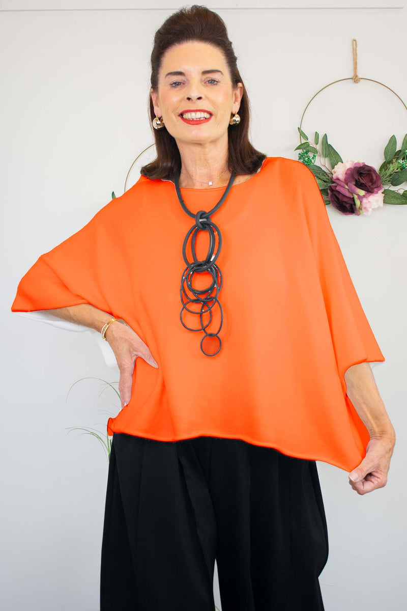 Valeria Knit Top in Orange