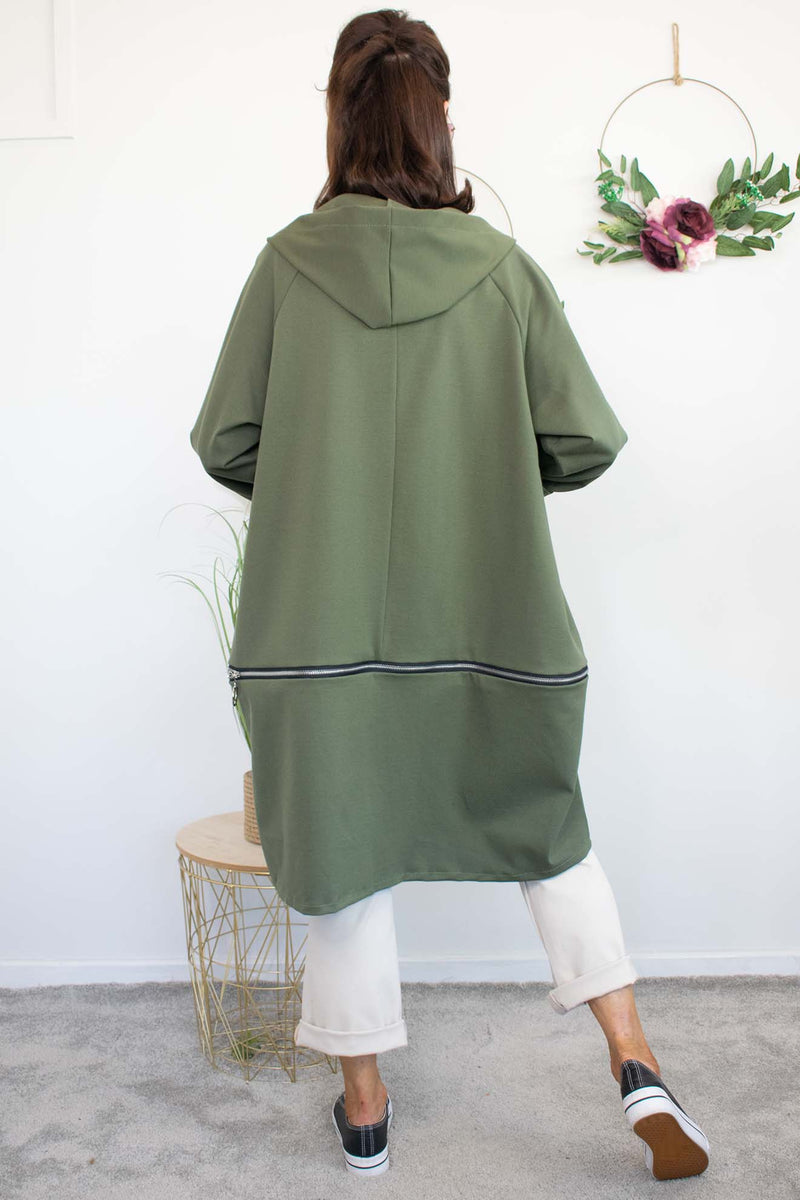 Marley Zip Jacket in Khaki