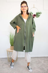 Marley Zip Jacket in Khaki