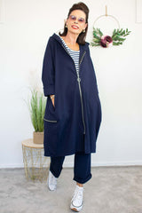 Marley Zip Jacket in Navy