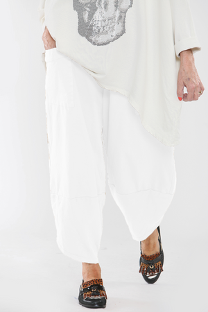 Corse Balloon Jogger in White - Bond Street Store