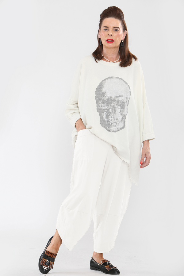 Corse Balloon Jogger in White - Bond Street Store