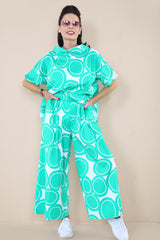 Lucy Palazzo Trouser - Apple Green