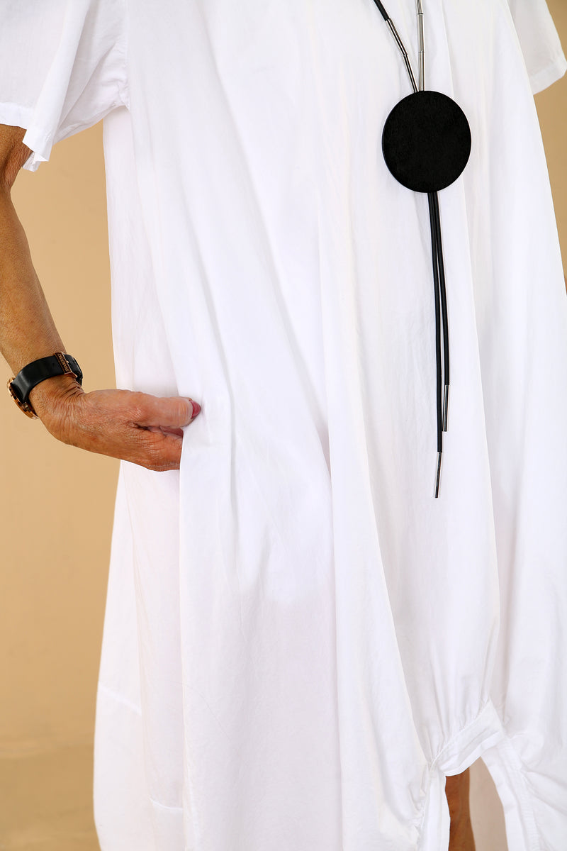 Lona Dress In White