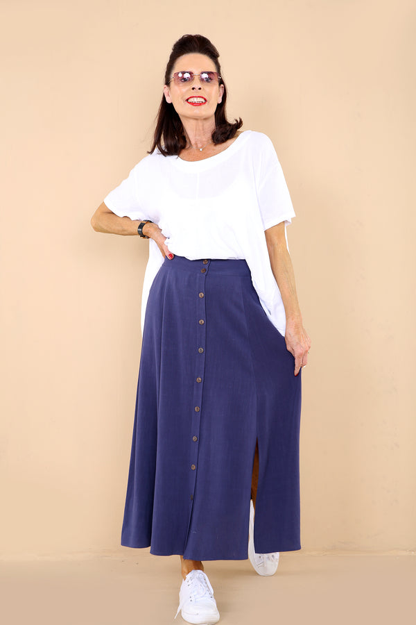 Kitty  Skirt in French navy