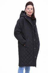 GATESHEAD Diamond Quilted Country Jacket In Black