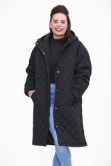 GATESHEAD Diamond Quilted Country Jacket In Black