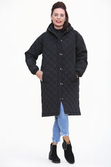 GATESHEAD Diamond Quilted Country Jacket In Black