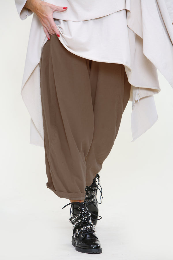 Lilly Cord Ballon Trouser In Mocha